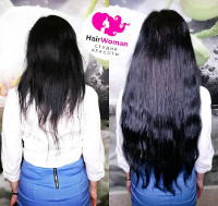 Фото до и после наращивания волос лентами